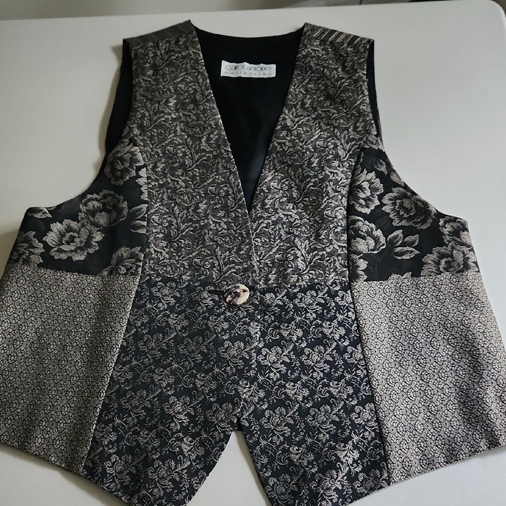 Vintage Carol Antone Vest 80s-90s Size Large